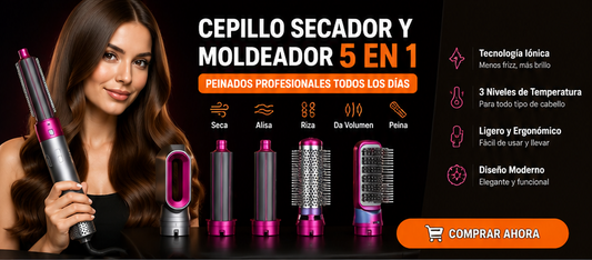 Cepillo Secador De Pelo 5 En 1